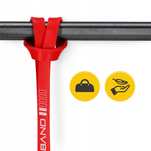 Резинка для фитнеса  4FIZJO Power Band 13 мм 6-10 кг Red - фото №5